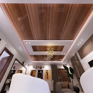 Salon design épuré White & Wood by Yoro Furniture