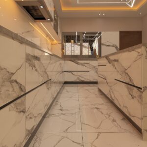 Cuisine Design Full marbre by Yoro Furniture