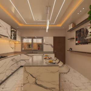 Cuisine Design Full marbre by Yoro Furniture