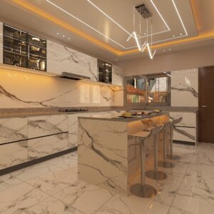 Cuisine Design Full marbre by Yoro Furniture